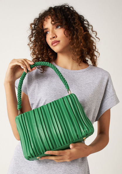 Celeste Pleated Crossbody Bag with Detachable Chain Strap-Women%27s Handbags-image-0
