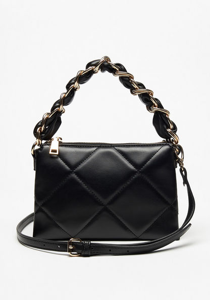 Celeste Quilted Crossbody Bag with Detachable Strap and Zip Closure