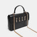 Elle Solid Satchel Bag with Detachable Chain Strap and Button Closure-Women%27s Handbags-thumbnail-2