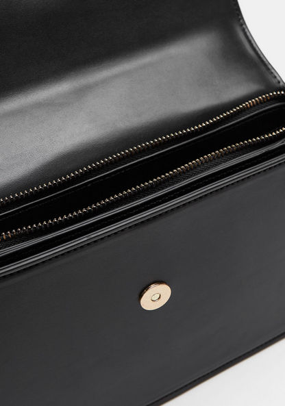 Elle Solid Satchel Bag with Detachable Chain Strap and Button Closure-Women%27s Handbags-image-6