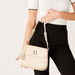 Elle Monogram Embossed Shoulder Bag with Adjustable Strap-Women%27s Handbags-thumbnail-0