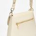 Elle Monogram Embossed Shoulder Bag with Adjustable Strap-Women%27s Handbags-thumbnail-3