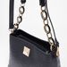 Elle Textured Tote Bag with Detachable Strap and Zip Closure-Women%27s Handbags-thumbnailMobile-3