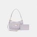 Elle Textured Shoulder Bag with Detachable Straps and Pouch-Women%27s Handbags-thumbnail-1