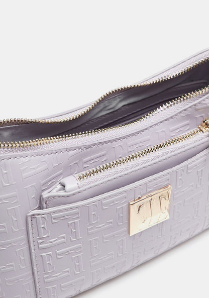 Elle Textured Shoulder Bag with Detachable Straps and Pouch-Women%27s Handbags-image-6