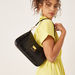 Elle Textured Shoulder Bag with Detachable Straps and Pouch-Women%27s Handbags-thumbnailMobile-0