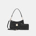 Elle Textured Shoulder Bag with Detachable Straps and Pouch-Women%27s Handbags-thumbnail-1