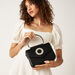 Celeste Embellished Satchel Bag with Detachable Chain Strap and Button Closure-Women%27s Handbags-thumbnailMobile-0