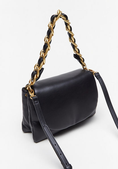 Celeste Solid Satchel Bag with Detachable Strap and Flap Closure-Women%27s Handbags-image-1
