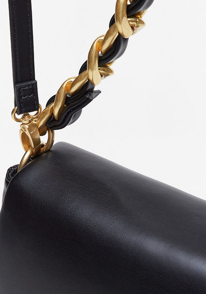 Celeste Solid Satchel Bag with Detachable Strap and Flap Closure-Women%27s Handbags-image-2