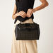 Celeste Textured Satchel Bag with Detachable Strap and Flap Closure-Women%27s Handbags-thumbnail-0