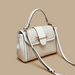 Celeste Textured Satchel Bag with Detachable Strap and Flap Closure-Women%27s Handbags-thumbnail-2