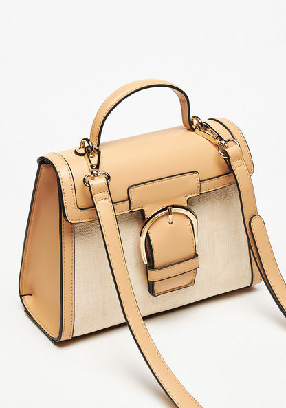Celeste Buckle Accented Satchel Bag-Women%27s Handbags-image-2