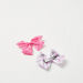 Barbie Printed Bow Hair Clip - Set of 2-Hair Accessories-thumbnailMobile-1