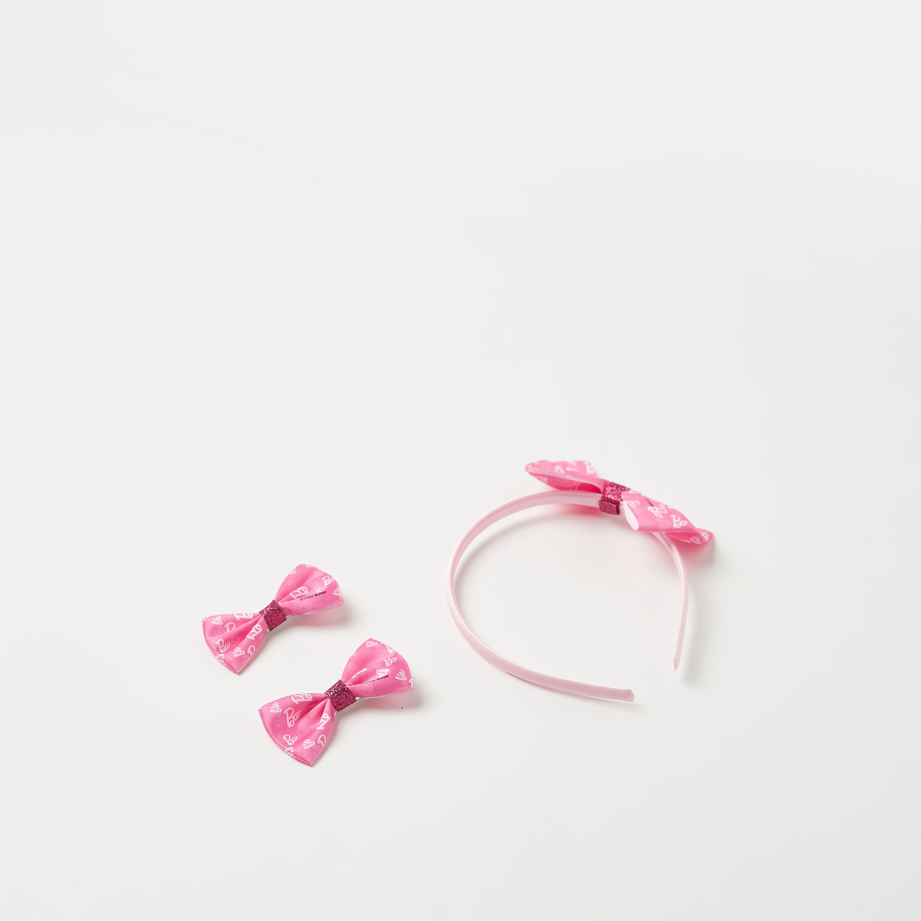 طقم اكسسوارات شعر 3 قطع من باربي-baby-girls-accessories-hairaccessories-image-1