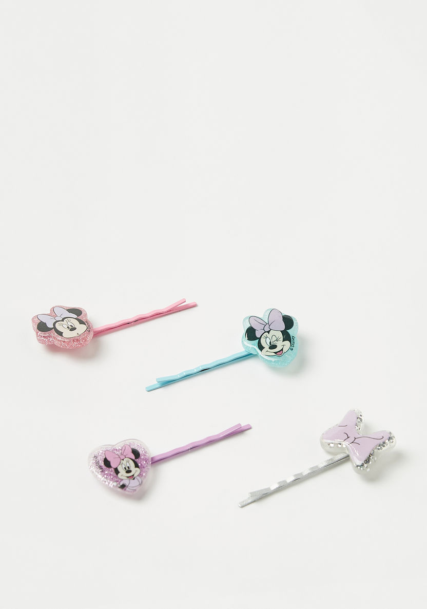 Disney Minnie Mouse Embellished Hair Pin - Set of 4-Hair Accessories-image-0