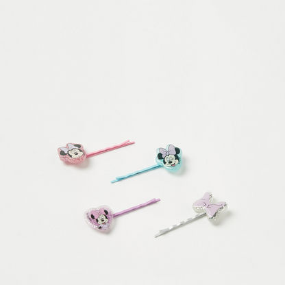 Disney Minnie Mouse Embellished Hair Pin - Set of 4-Hair Accessories-image-0
