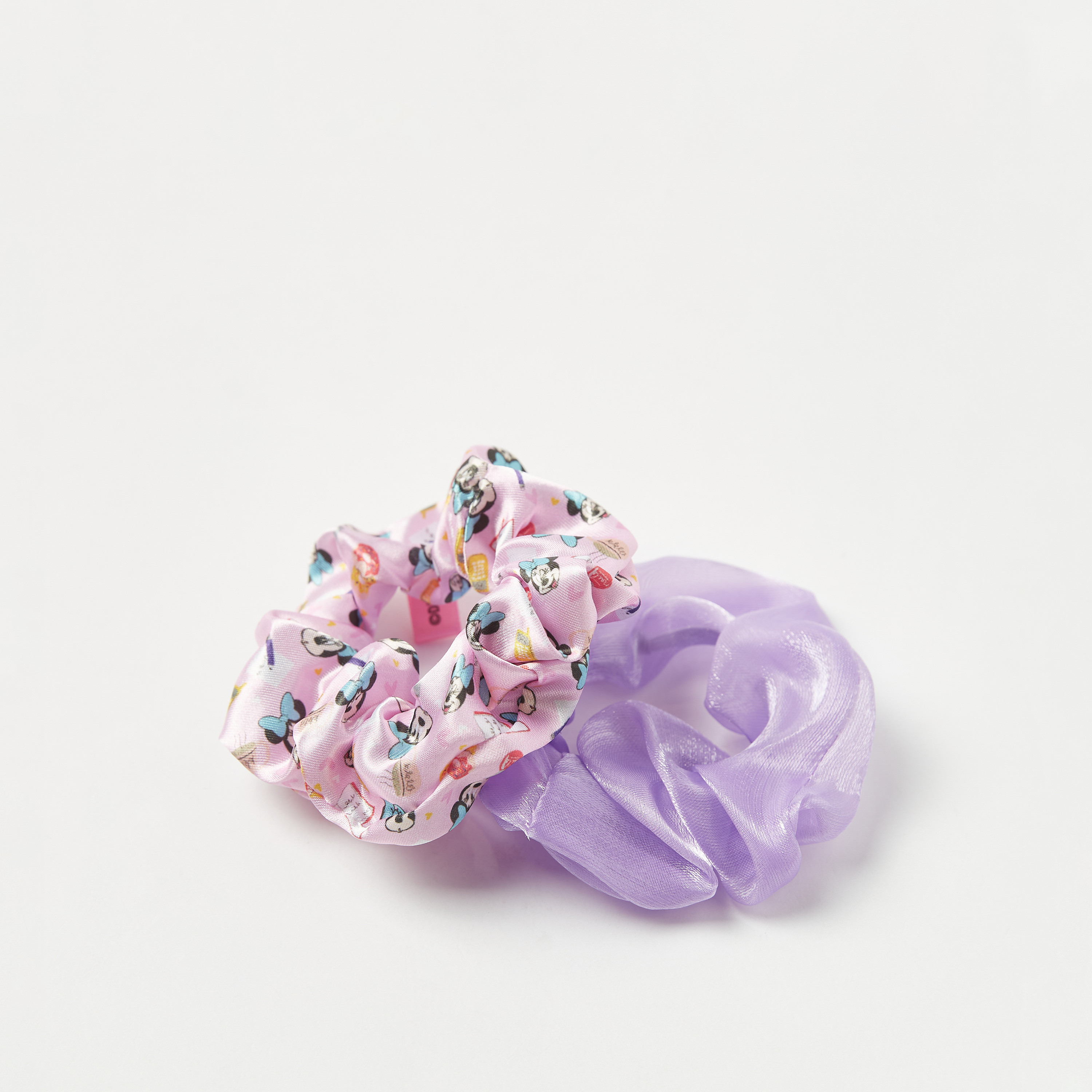 Disney Minnie Mouse Print Scrunchie - Set of 2-baby-girls-accessories-hairaccessories-image-2