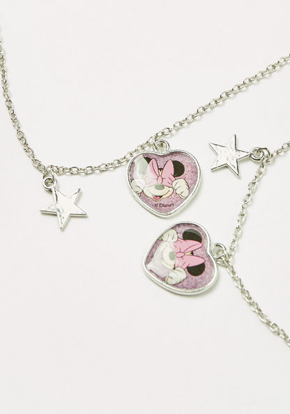 Disney Metallic Necklace with Minnie Mouse Print Pendant - Set of 2-Jewellery-image-1