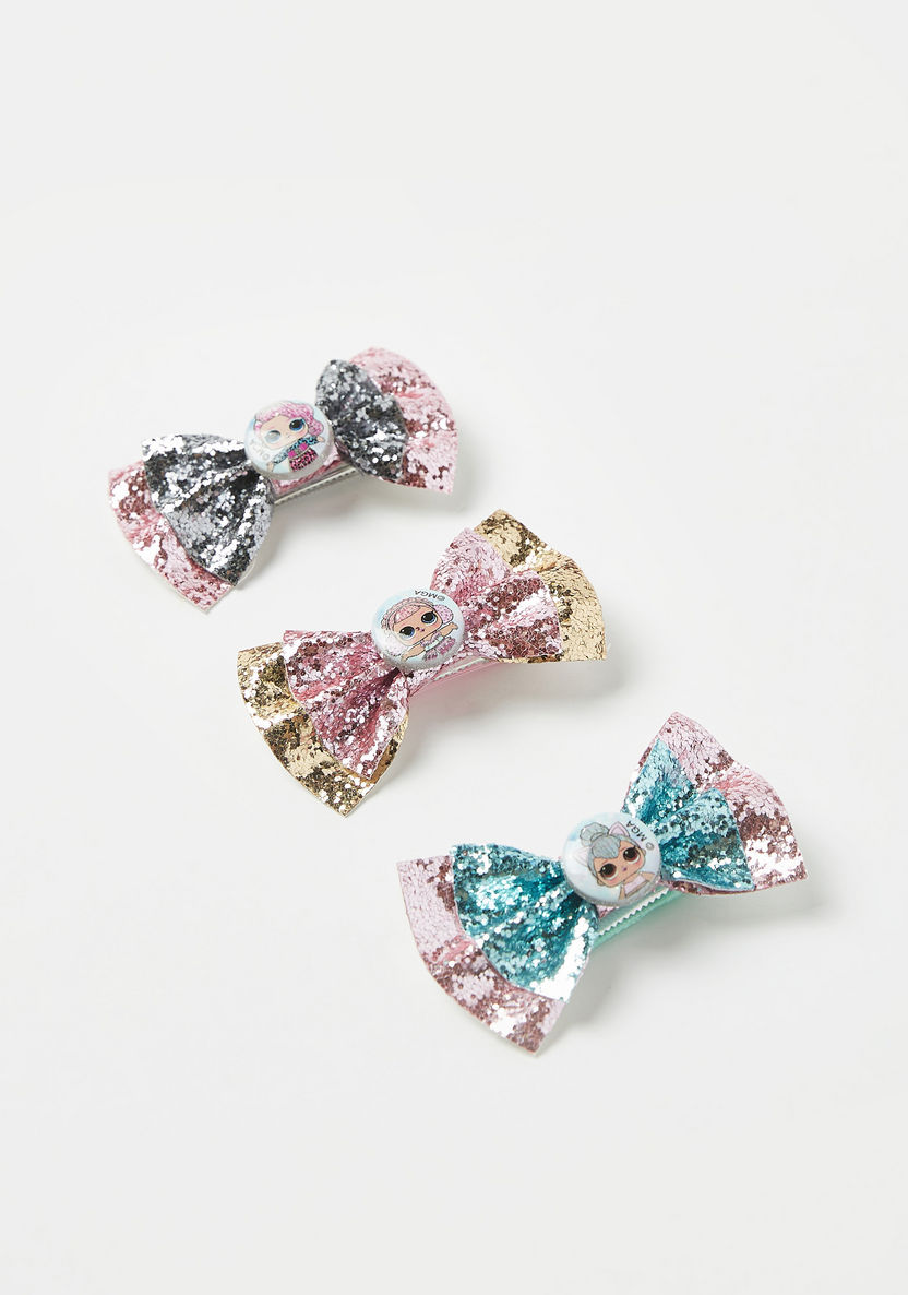 L.O.L. Surprise! Embellished Bow Hair Clip - Set of 3-Hair Accessories-image-0