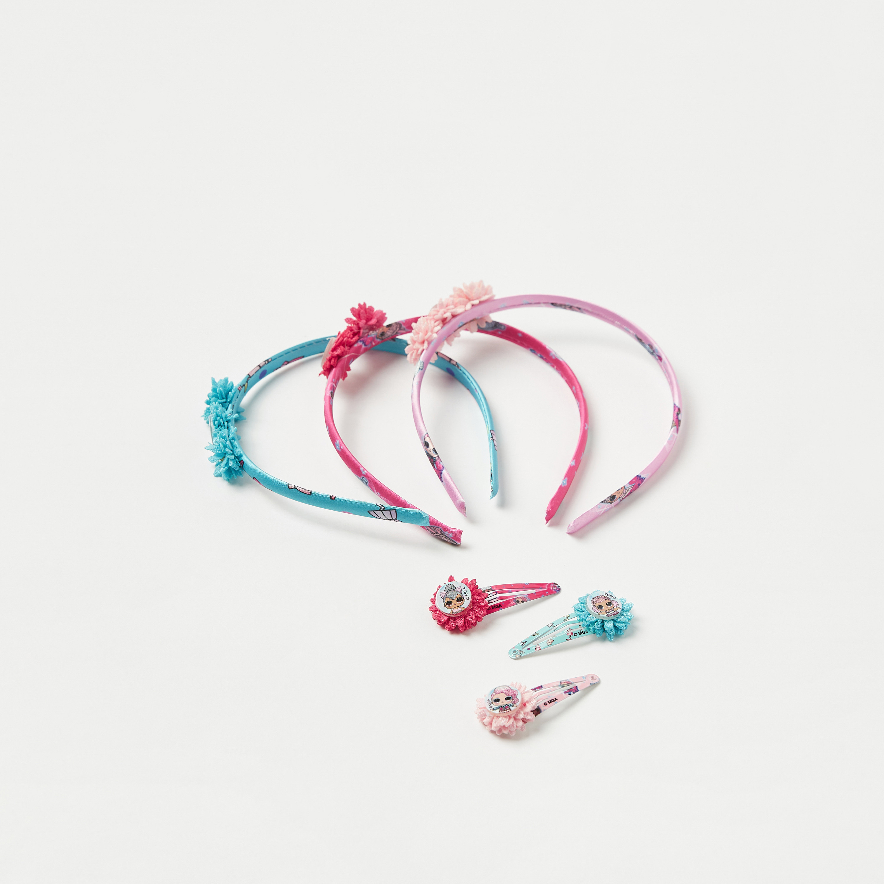 L.O.L. Surprise! 6-Piece Printed Hairband and Hair Clip Set-baby-girls-accessories-hairaccessories-image-1