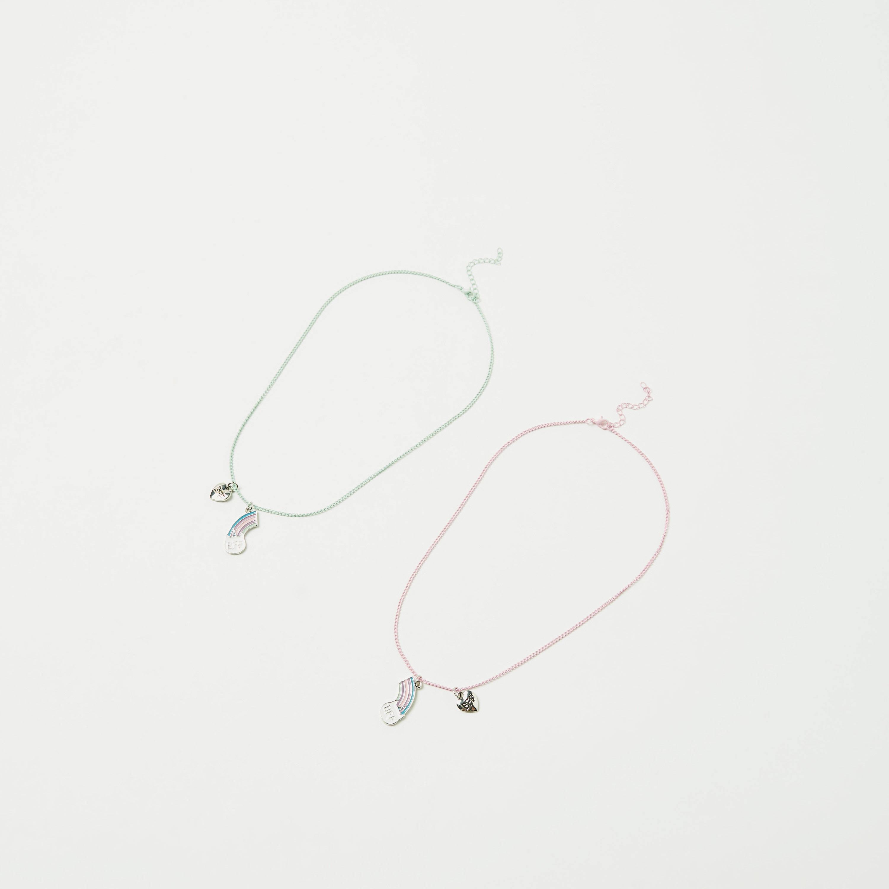 2 Pcs Magnet Heart Best Friend Lover Couple Stick Man Friendship Necklace  Gift | eBay