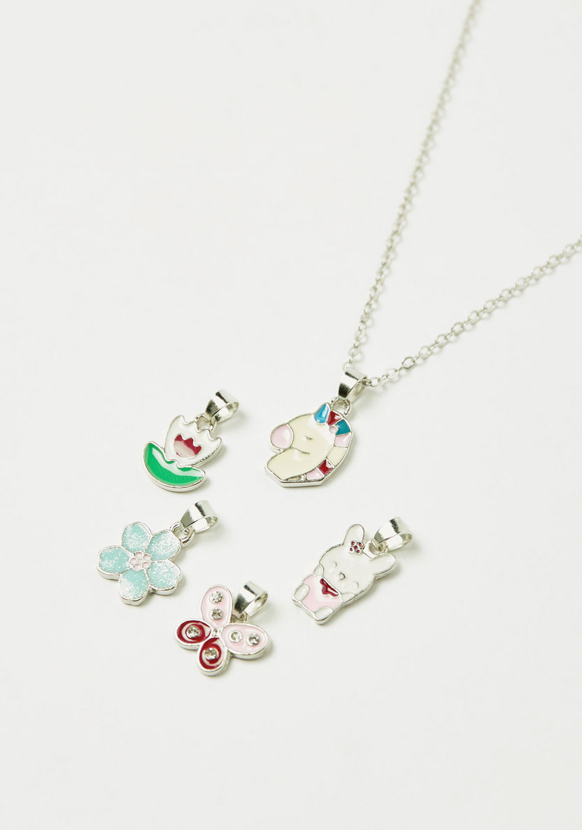 Charmz 5-Piece Embellished Pendant Set with Necklace-Jewellery-image-1