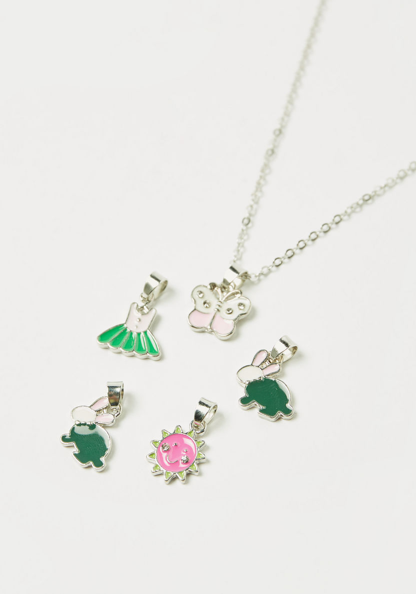 Charmz 5-Piece Embellished Pendant Set with Necklace-Jewellery-image-1