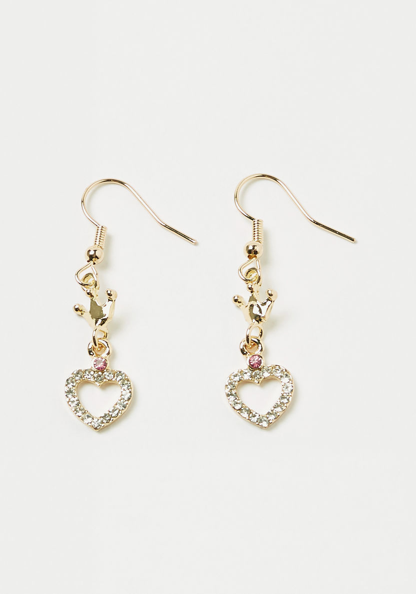 Charmz Embellished Dangler Earrings with Fish Hook-Jewellery-image-0