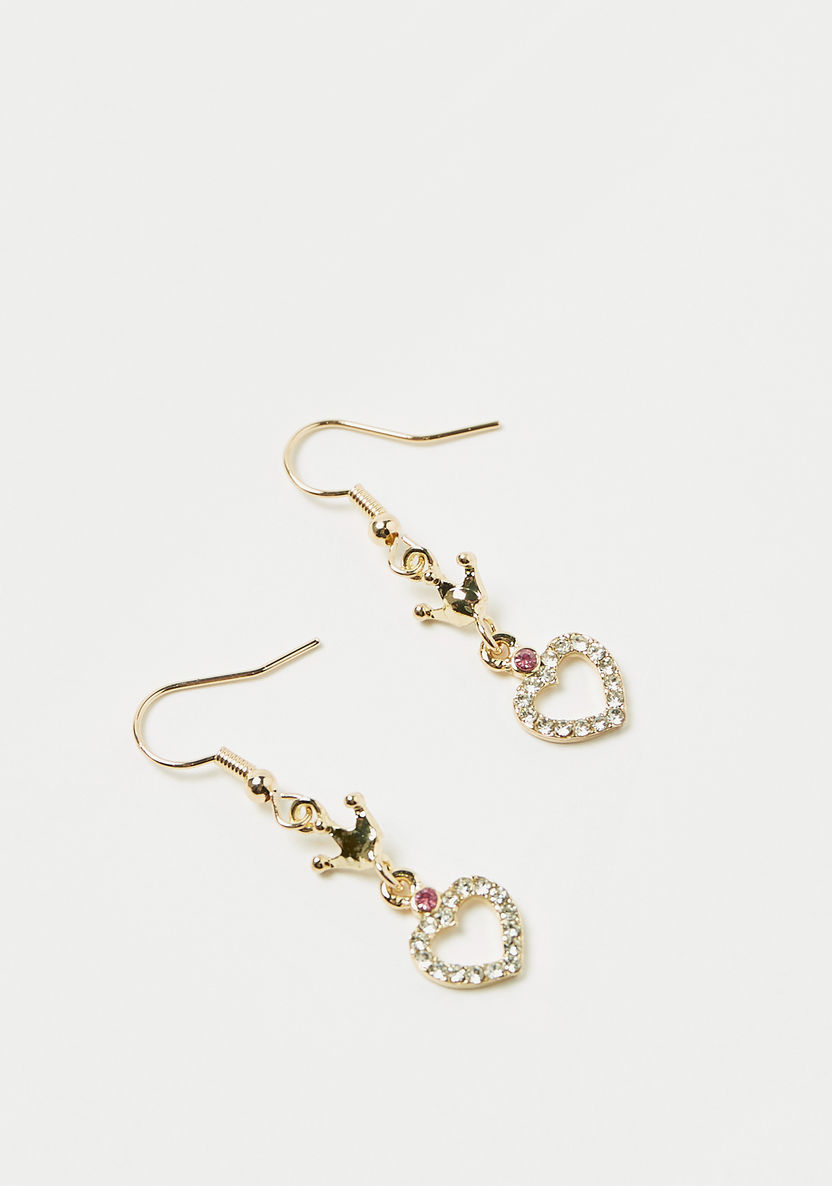 Charmz Embellished Dangler Earrings with Fish Hook-Jewellery-image-1