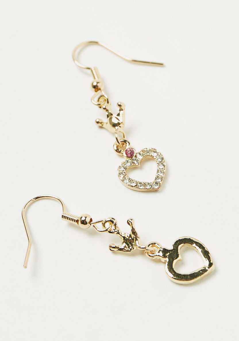 Charmz Embellished Dangler Earrings with Fish Hook-Jewellery-image-2