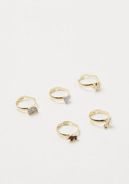 Charmz Assorted Ring - Set of 5-Jewellery-image-0