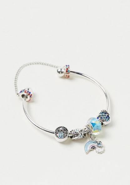 Charmz Metallic Embellished Anklet with Charms-Jewellery-image-0