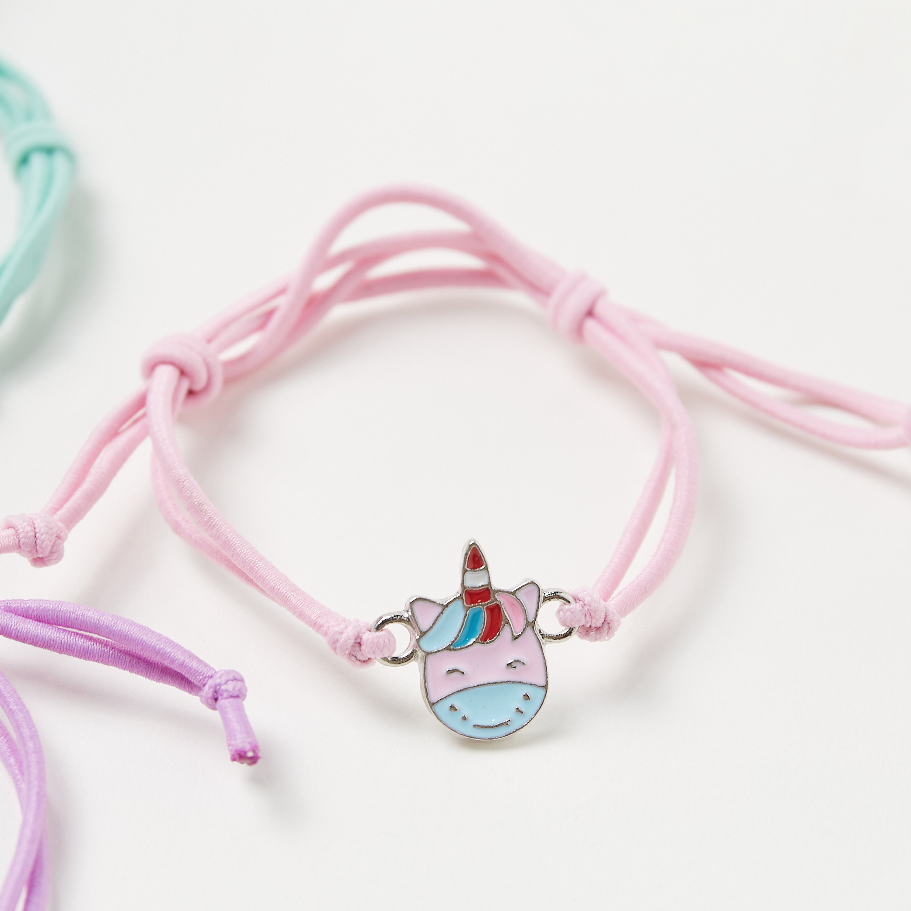 Charmz Adjustable Bracelet with Enamelled Charm - Set of 4-girls-accessories-jewellery-image-2