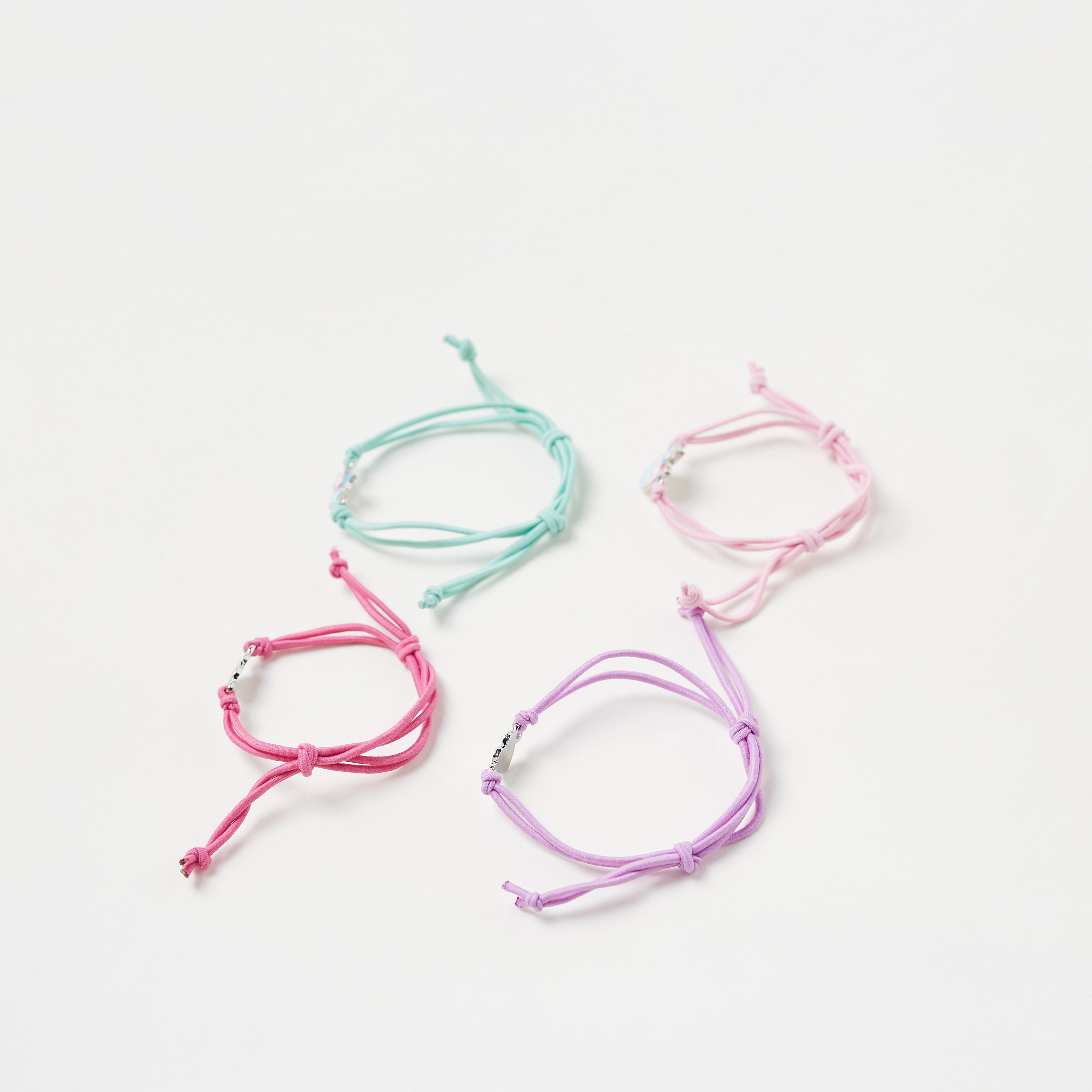 Charmz Adjustable Bracelet with Enamelled Charm - Set of 4-girls-accessories-jewellery-image-3
