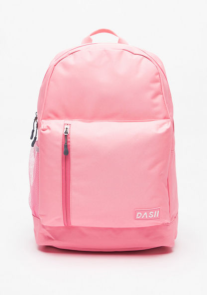 Dash Textured Backpack with Zip Closure and Adjustable Shoulder Straps-Boy%27s Backpacks-image-0