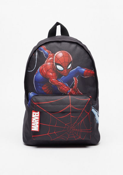 Marvel Spider-Man Print Backpack with Adjustable Shoulder Straps-Boy%27s Backpacks-image-0