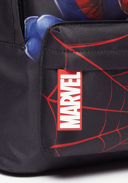 Marvel Spider-Man Print Backpack with Adjustable Shoulder Straps-Boy%27s Backpacks-image-1