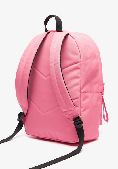 Kappa Embossed Backpack with Adjustable Shoulder Straps and Zip Closure-Boy%27s Backpacks-image-3