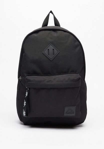Kappa Embossed Backpack with Adjustable Shoulder Straps and Zip Closure-Boy%27s Backpacks-image-0