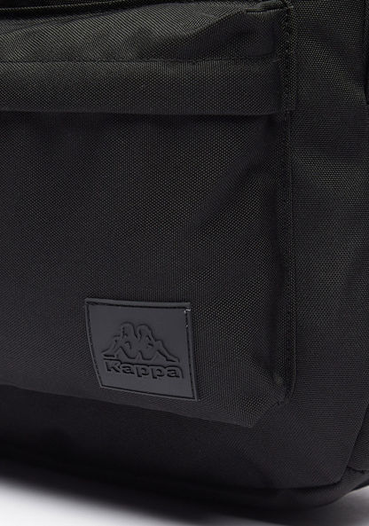 Kappa Embossed Backpack with Adjustable Shoulder Straps and Zip Closure-Boy%27s Backpacks-image-1