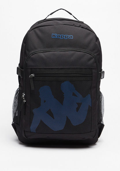Kappa Textured Backpack with Adjustable Shoulder Straps and Zip Closure