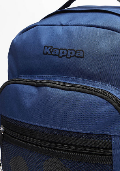 Kappa Textured Backpack with Adjustable Shoulder Straps and Zip Closure-Girl%27s Backpacks-image-1