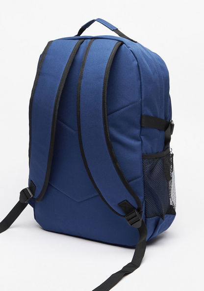 Kappa Textured Backpack with Adjustable Shoulder Straps and Zip Closure-Girl%27s Backpacks-image-3