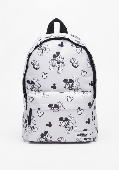 Disney All-Over Mickey Mouse Print Backpack with Adjustable Shoulder Straps-Girl%27s Backpacks-image-0