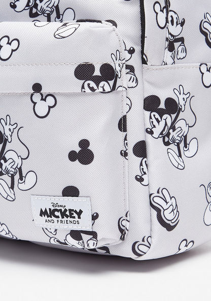 Disney All-Over Mickey Mouse Print Backpack with Adjustable Shoulder Straps-Girl%27s Backpacks-image-1