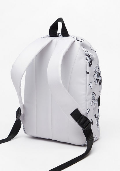 Disney All-Over Mickey Mouse Print Backpack with Adjustable Shoulder Straps-Girl%27s Backpacks-image-3