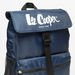Lee Cooper Logo Print Backpack with Adjustable Straps and Buckle Closure-Boy%27s Backpacks-thumbnail-2