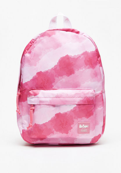 Lee Cooper Printed Backpack with Adjustable Straps and Zip Closure-Girl%27s Backpacks-image-0