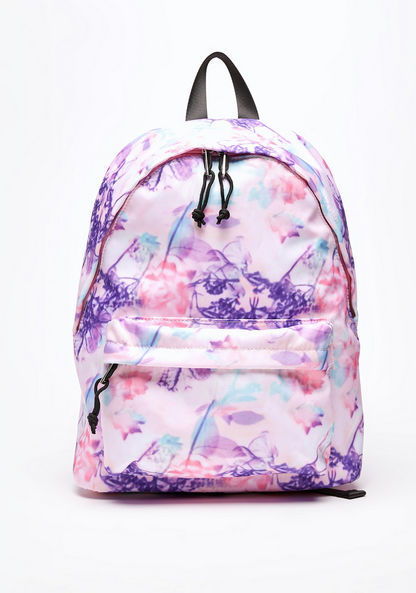 Missy Printed Backpack with Zip Closure and Adjustable Straps-Women%27s Backpacks-image-1